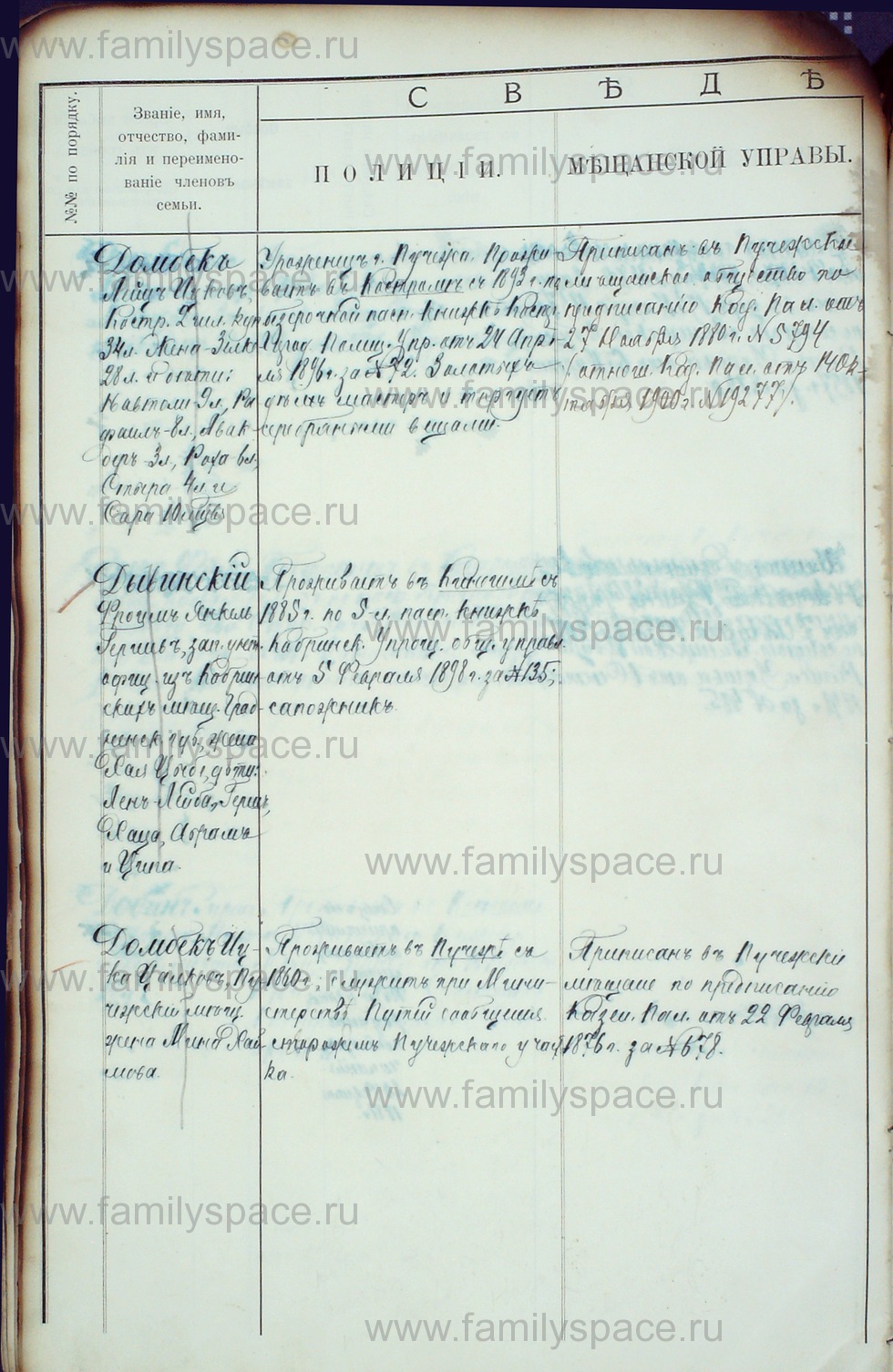 Поиск по фамилии - Алфавитный список евреев, проживающих в Костромской губернии, страница 48