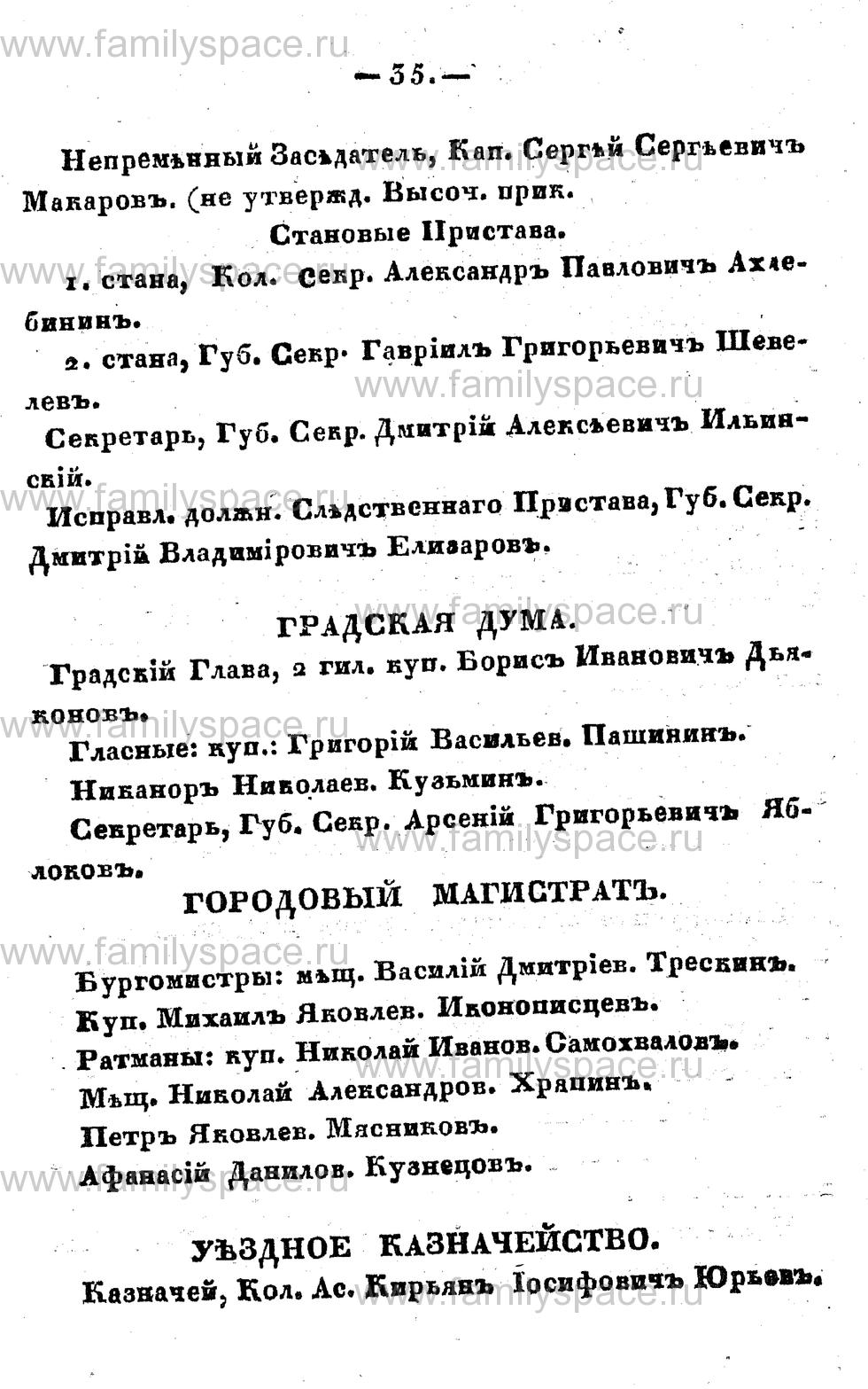 Поиск по фамилии - Памятная книжка Костромской губернии на 1857 год, страница 35