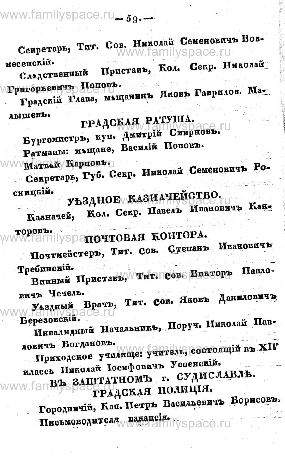 Поиск по фамилии - Памятная книжка Костромской губернии на 1857 год, страница 59