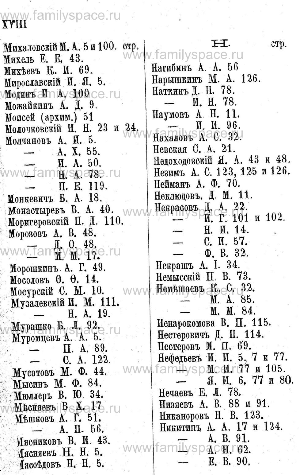 Поиск по фамилии - Адрес-календарь Калужской губернии на 1892 год, страница 4018