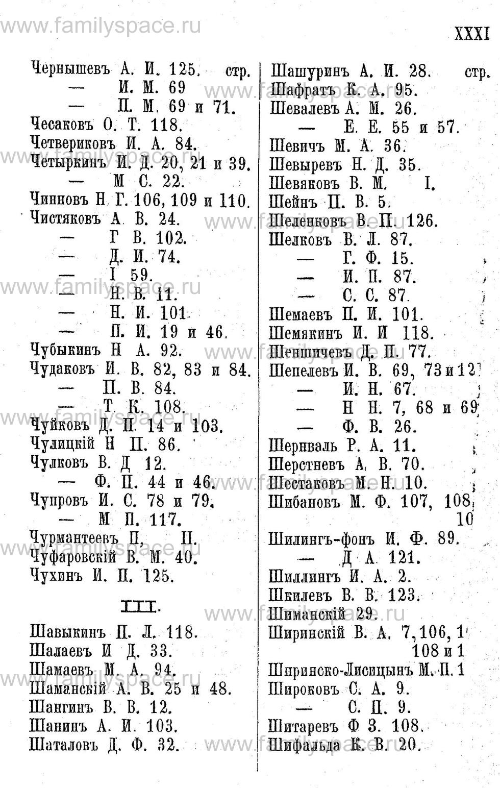 Поиск по фамилии - Адрес-календарь Калужской губернии на 1892 год, страница 4031