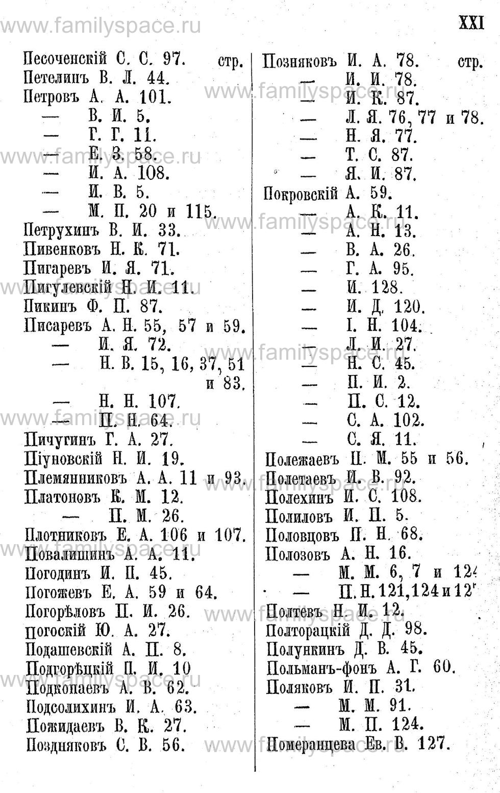 Поиск по фамилии - Адрес-календарь Калужской губернии на 1892 год, страница 4021