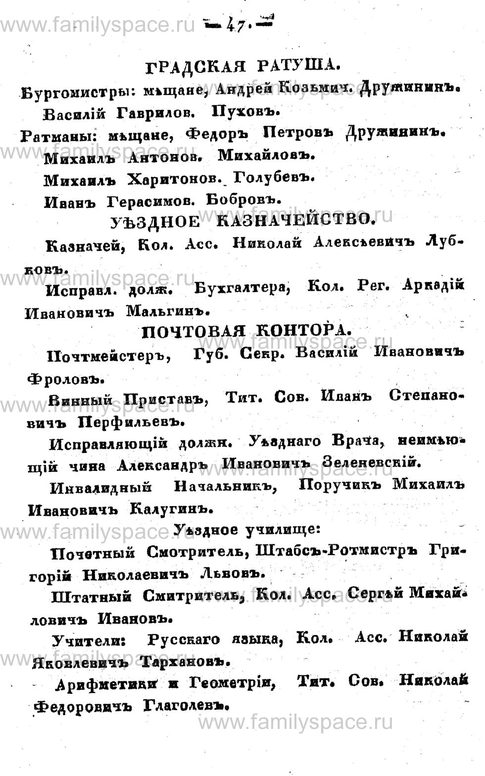 Поиск по фамилии - Памятная книжка Костромской губернии на 1857 год, страница 47