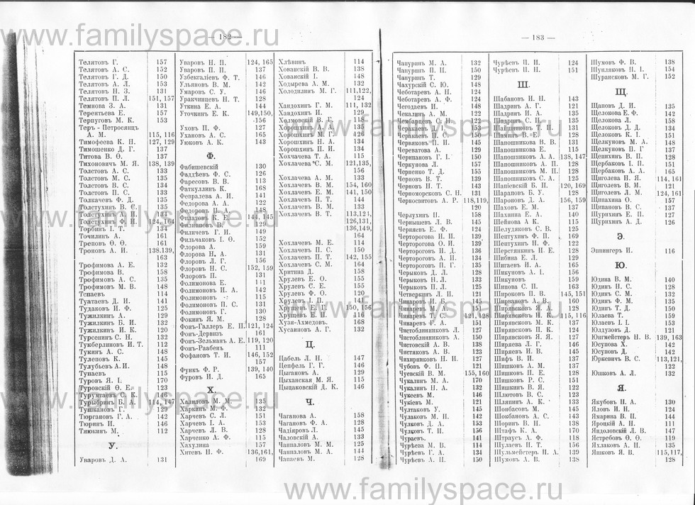 Поиск по фамилии - Памятная книжка Уральской области на 1913 год, страница 182