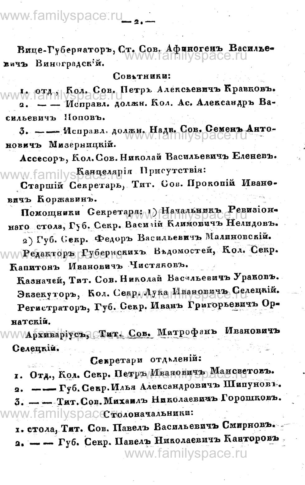 Поиск по фамилии - Памятная книжка Костромской губернии на 1857 год, страница 2